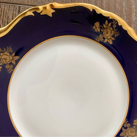 Vintage 10 Reichenbach Echo Kobalt Blue/Gold Plates - Picture 9 of 14